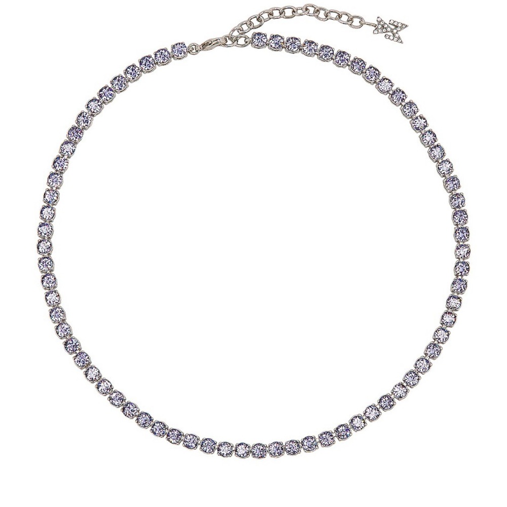 Amina Muaddi Tennis Necklace Provence Lavender